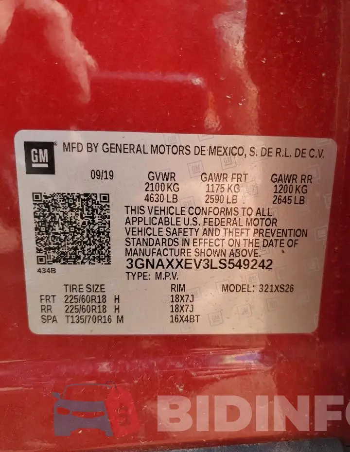 3GNAXXEV3LS549242 Photo# 13