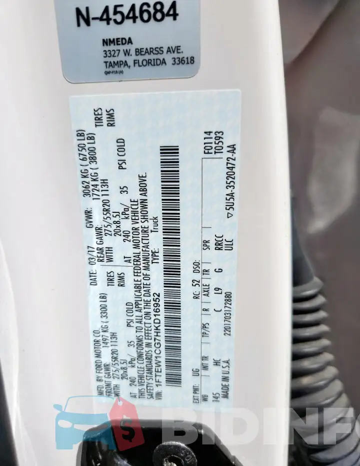 1FTEW1CG7HKD16952 Photo# 12