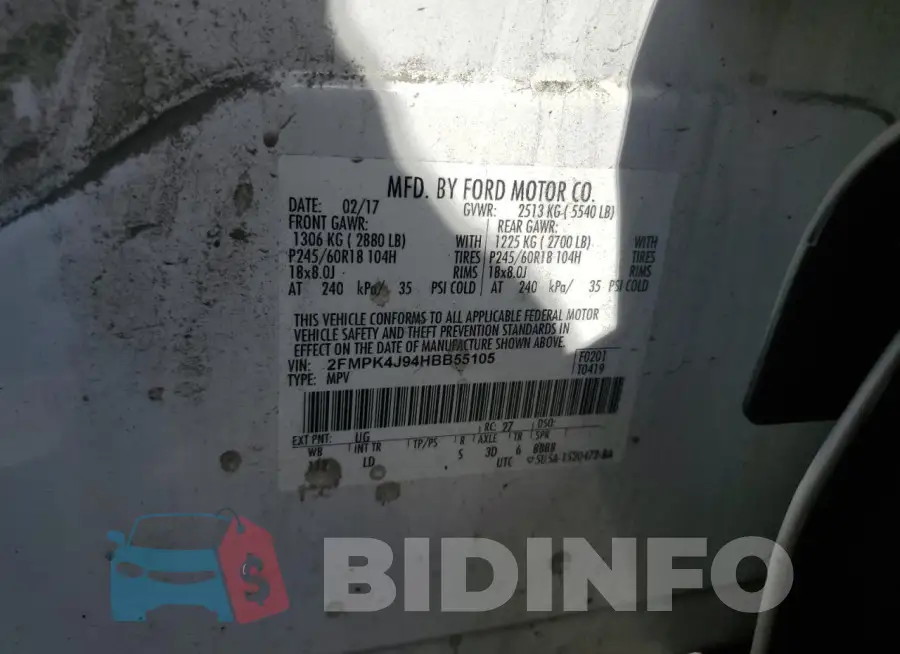 2FMPK4J94HBB55105 Photo# 13