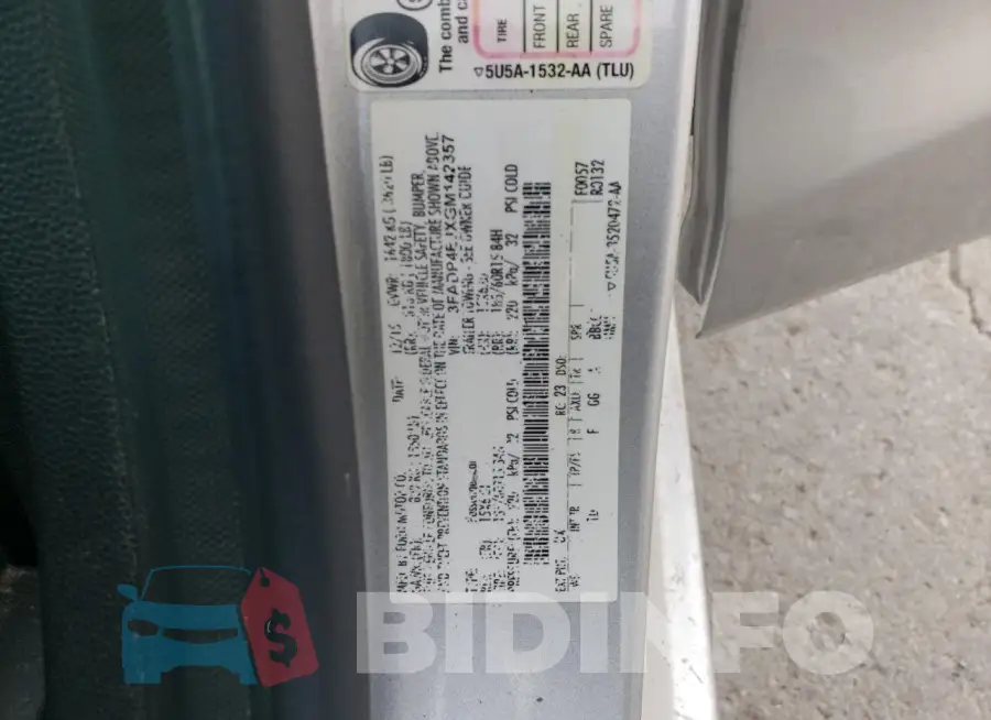 3FADP4EJXGM142357 Photo# 12