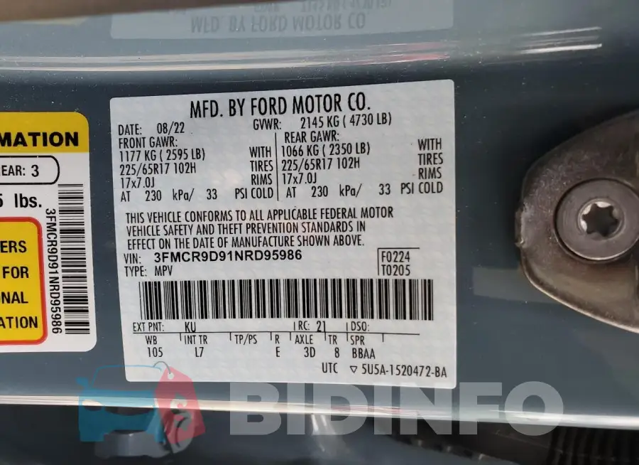 3FMCR9D91NRD95986 Photo# 13
