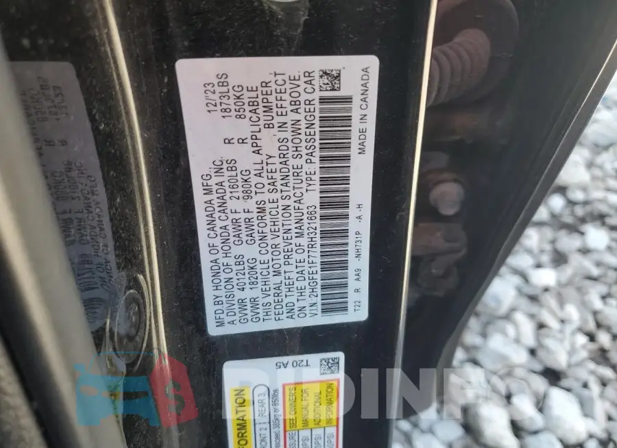 2HGFE1F77RH321663 Photo# 13