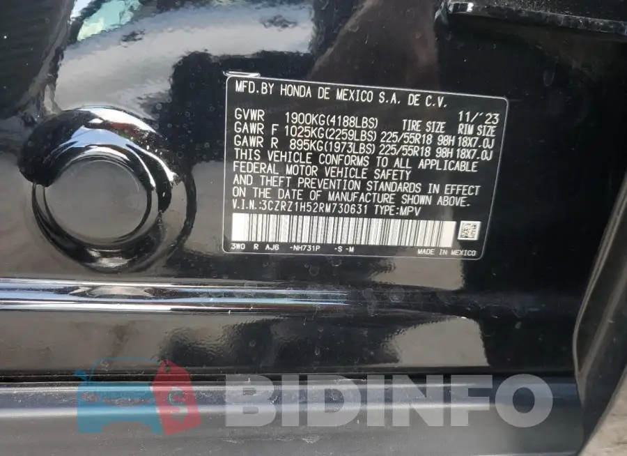 3CZRZ1H52RM730631 Photo# 13