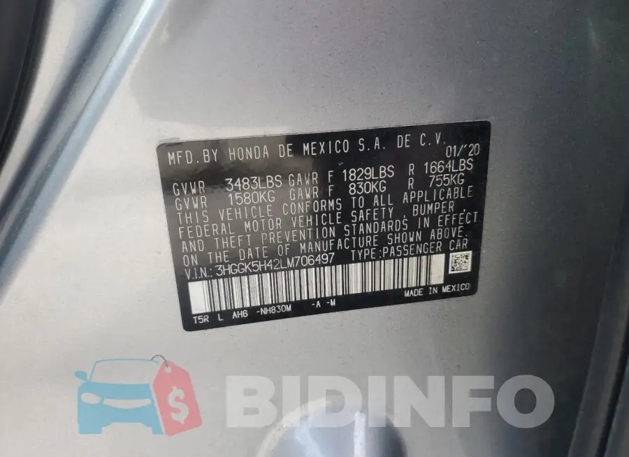 3HGGK5H42LM706497 Photo# 12