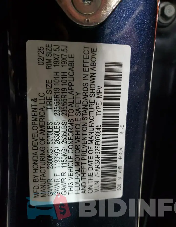 7FARS6H92SE078845 Photo# 13