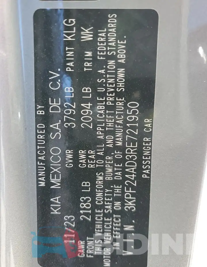 3KPF24AD3RE721950 Photo# 12