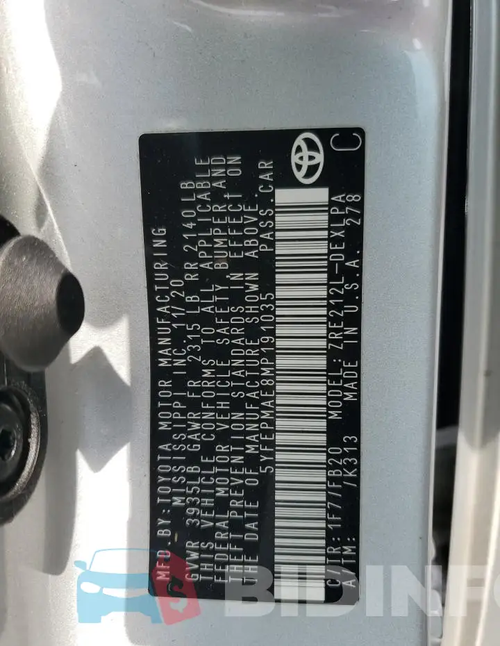 5YFEPMAE8MP191035 Photo# 13