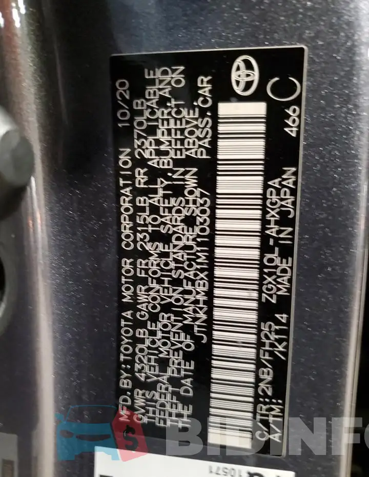 JTNKHMBX1M1103037 Photo# 14