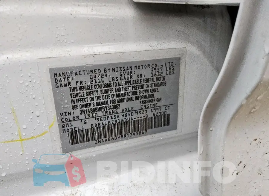 3N1AB8BV8RY343862 Photo# 12