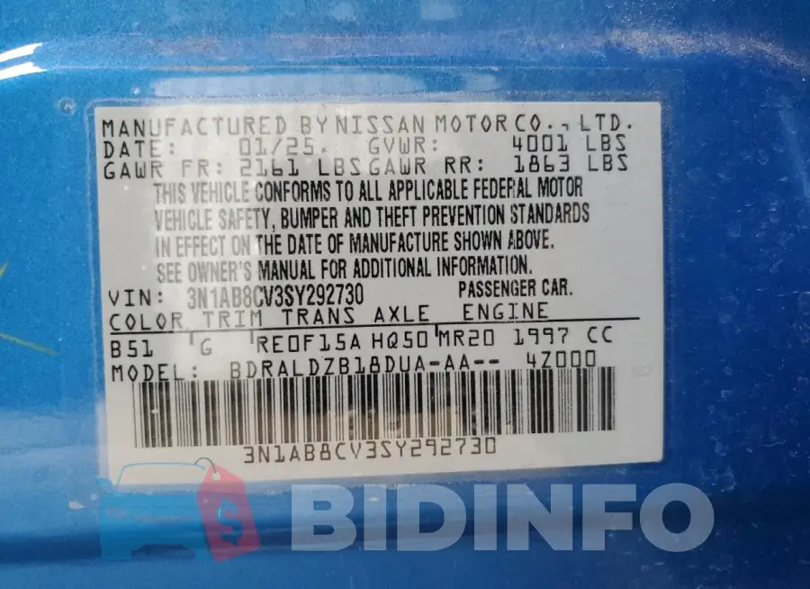 3N1AB8CV3SY292730 Photo# 12