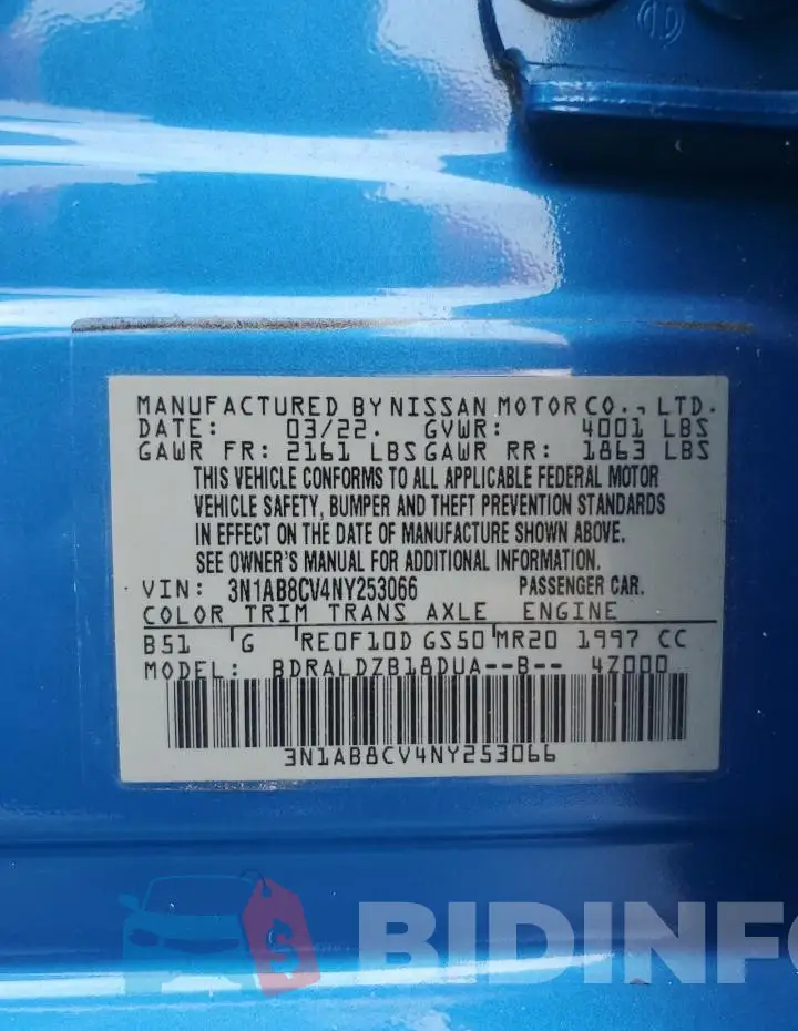 3N1AB8CV4NY253066 Photo# 12