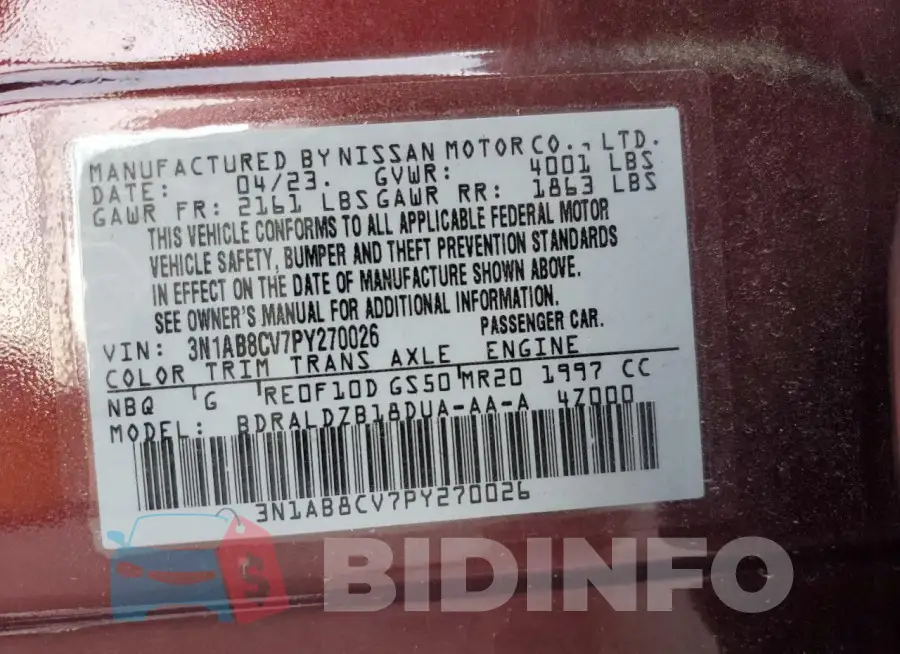 3N1AB8CV7PY270026 Photo# 12