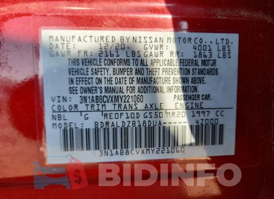 3N1AB8CVXMY221060 Photo# 12