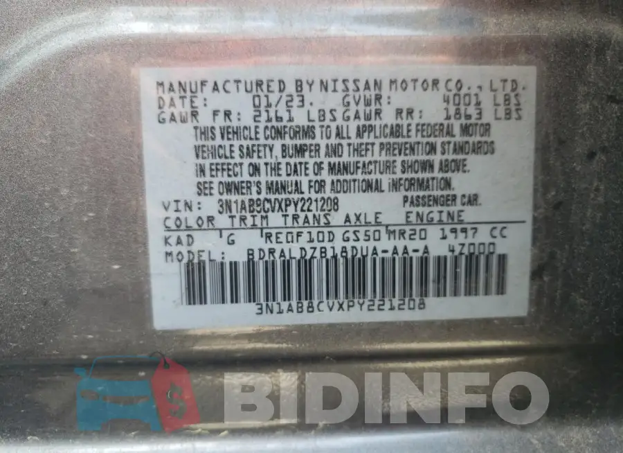 3N1AB8CVXPY221208 Photo# 12