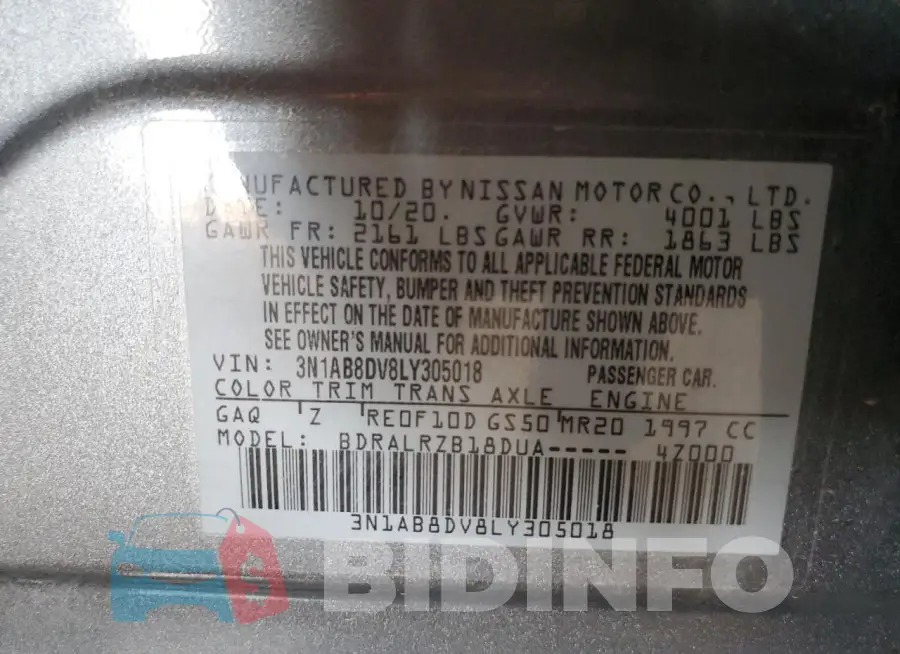 3N1AB8DV8LY305018 Photo# 12