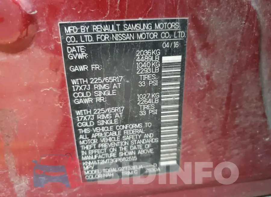KNMAT2MT3GP682515 Photo# 13