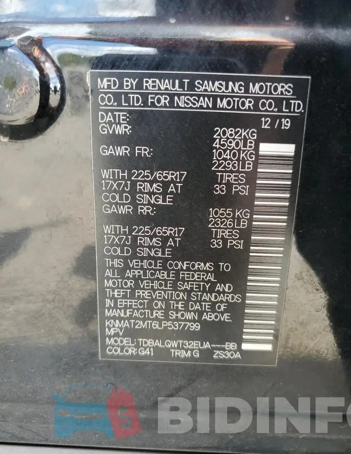 KNMAT2MT6LP537799 Photo# 13