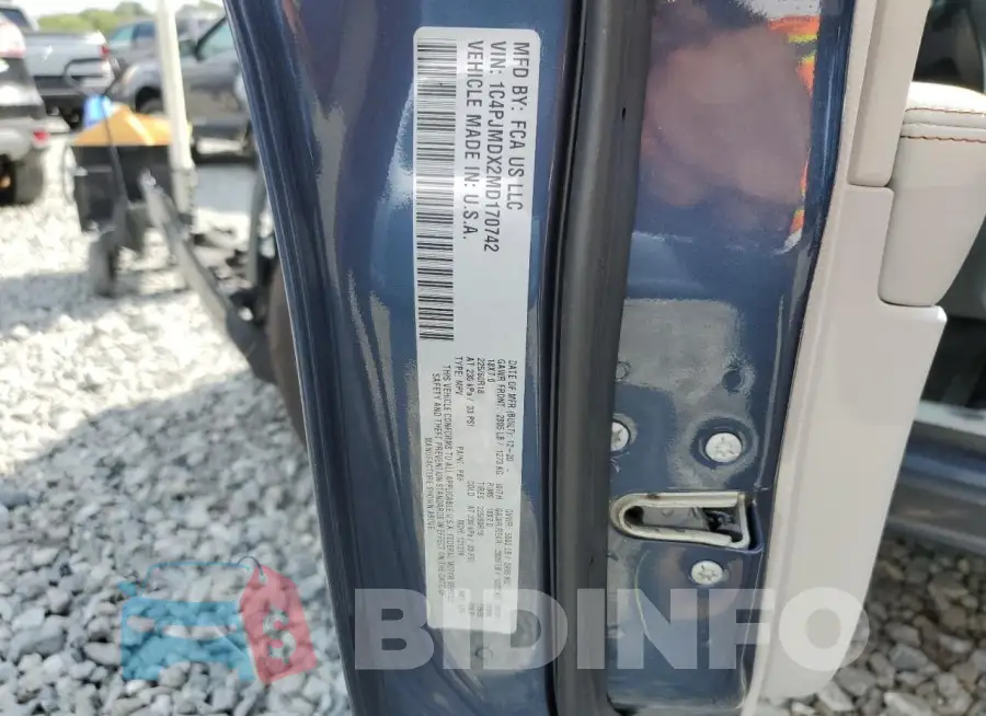 1C4PJMDX2MD170742 Photo# 13