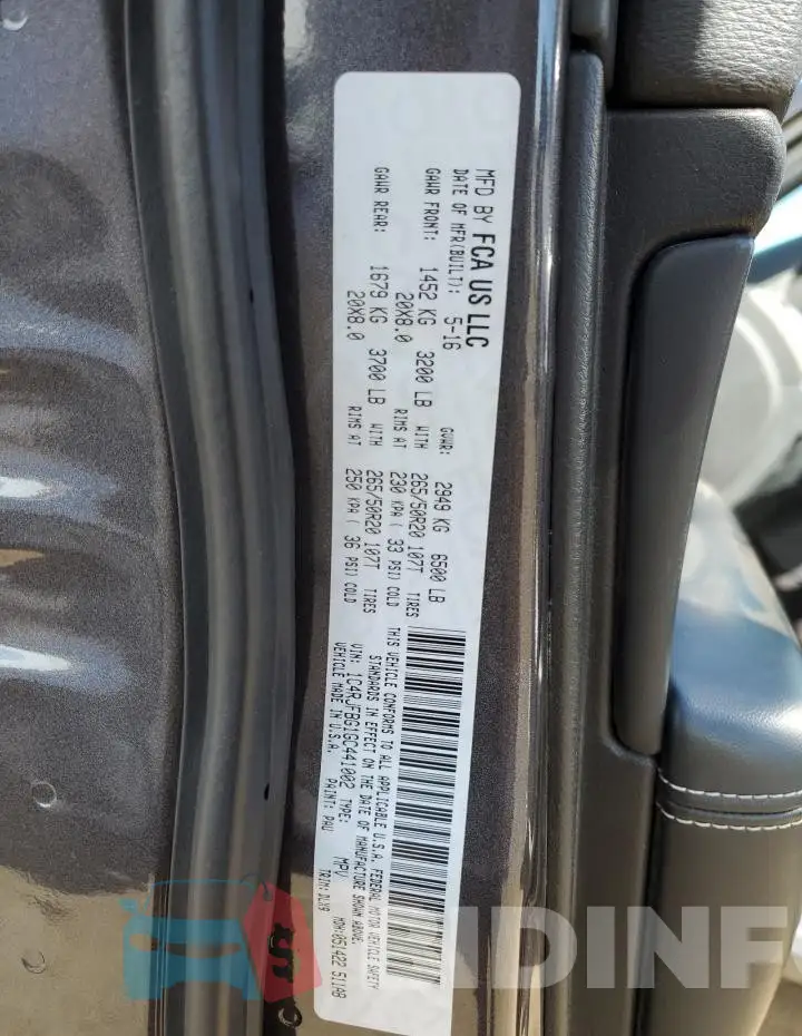 1C4RJFBG1GC441002 Photo# 13