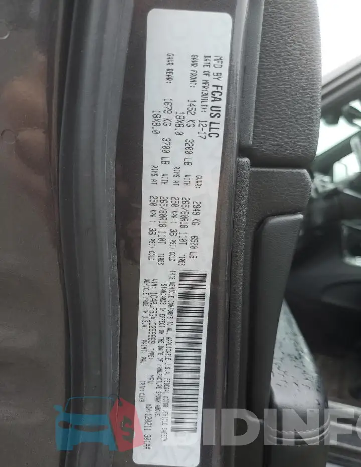 1C4RJFBGXJC259869 Photo# 13