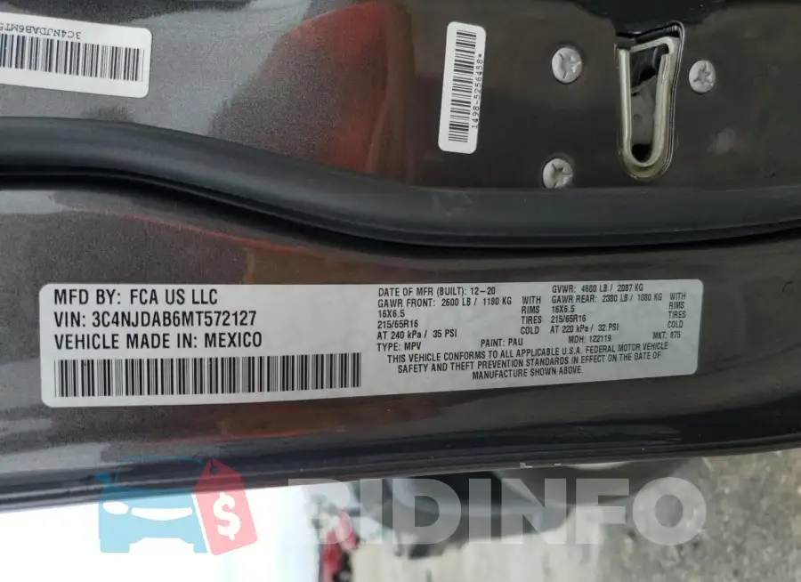 3C4NJDAB6MT572127 Photo# 13