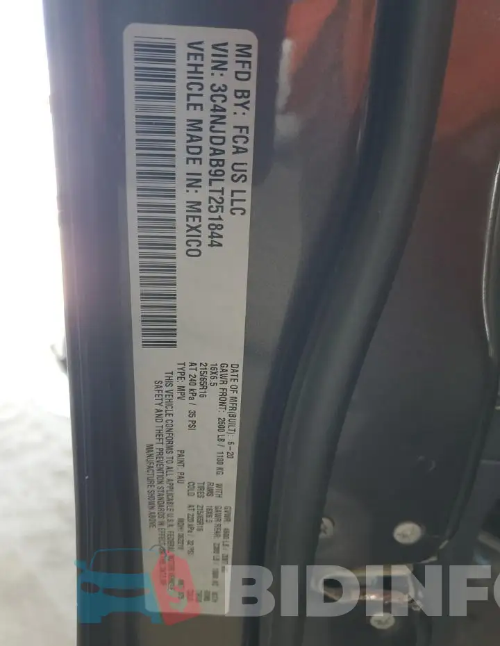 3C4NJDAB9LT251844 Photo# 12