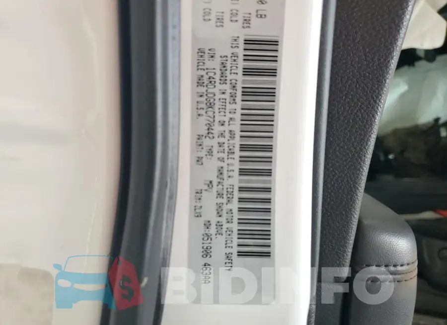 1C4RDJDG8KC770442 Photo# 12
