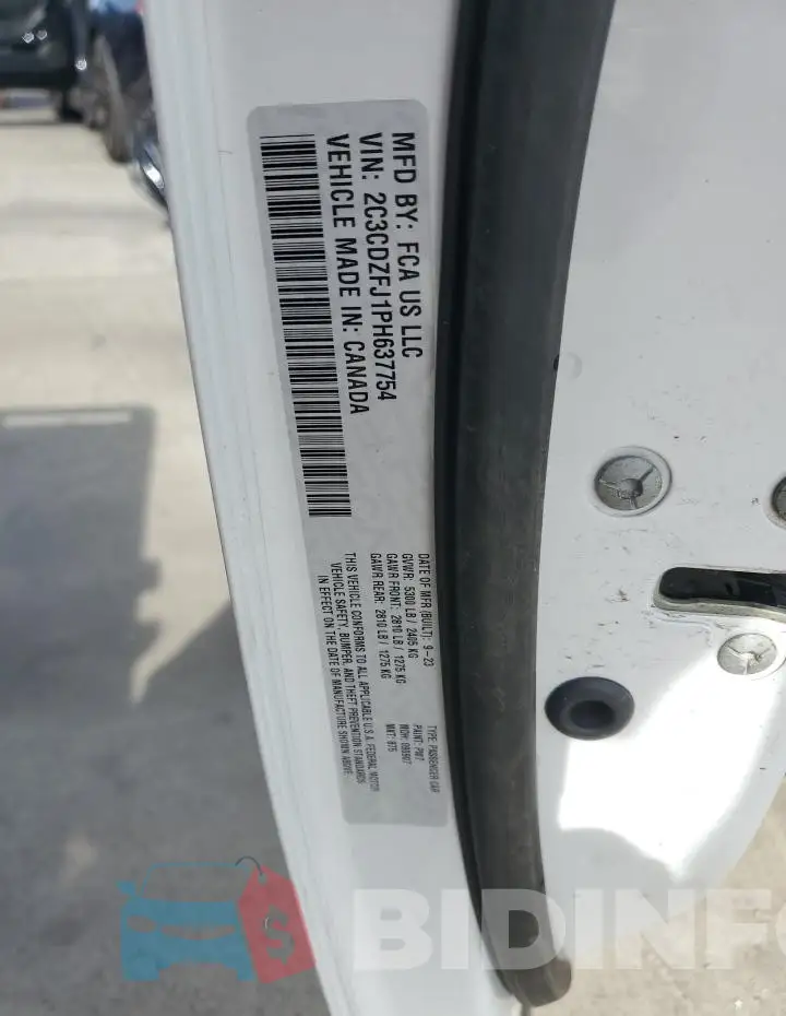 2C3CDZFJ1PH637754 Photo# 12