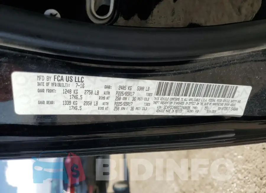 3C4PDCAB6GT240039 Photo# 14