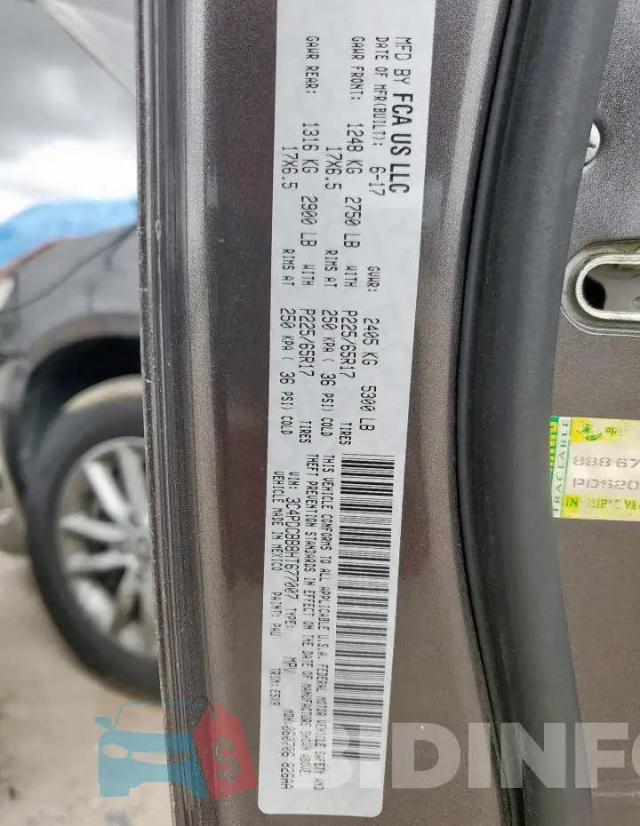3C4PDCBB8HT677007 Photo# 13