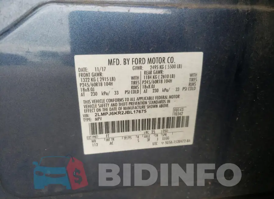 2LMPJ6KR2JBL17675 Photo# 13