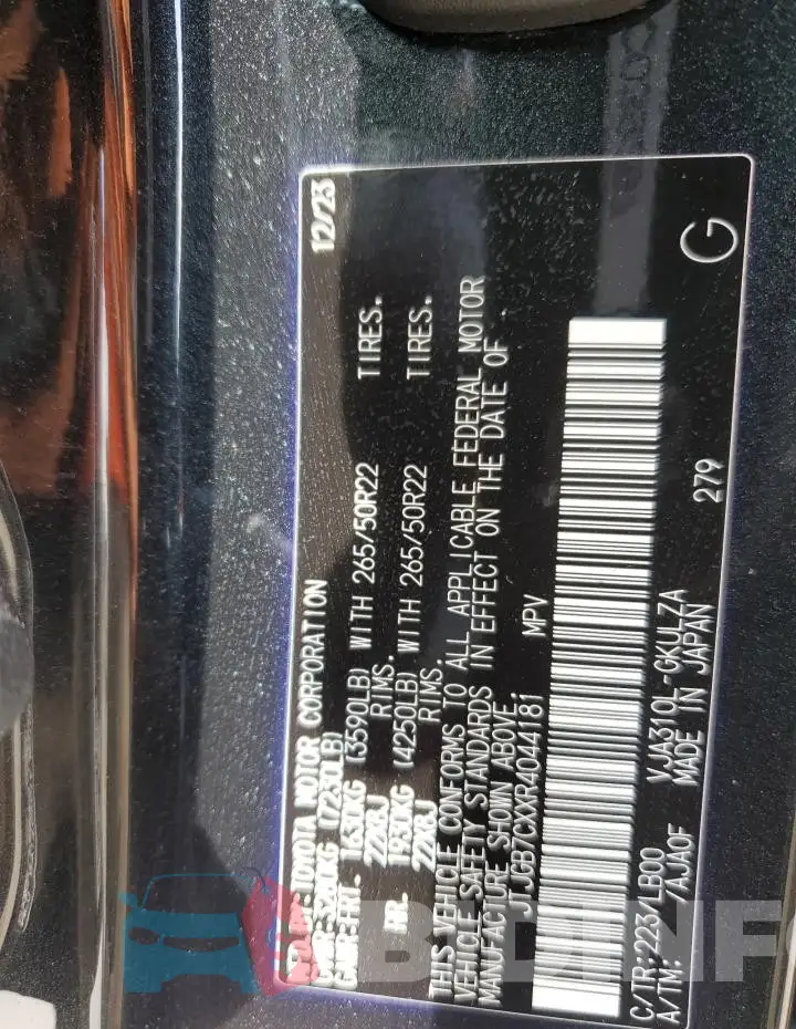 JTJGB7CXXR4044181 Photo# 14
