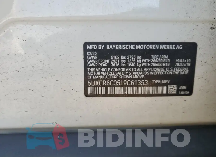 5UXCR6C05L9C61353 Photo# 13