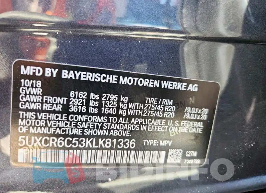 5UXCR6C53KLK81336 Photo# 13