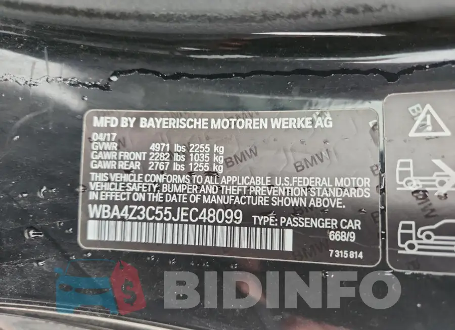 WBA4Z3C55JEC48099 Photo# 12