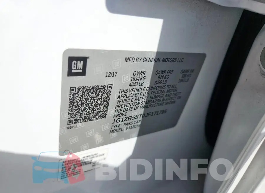 1G1ZB5ST0JF171795 Photo# 12
