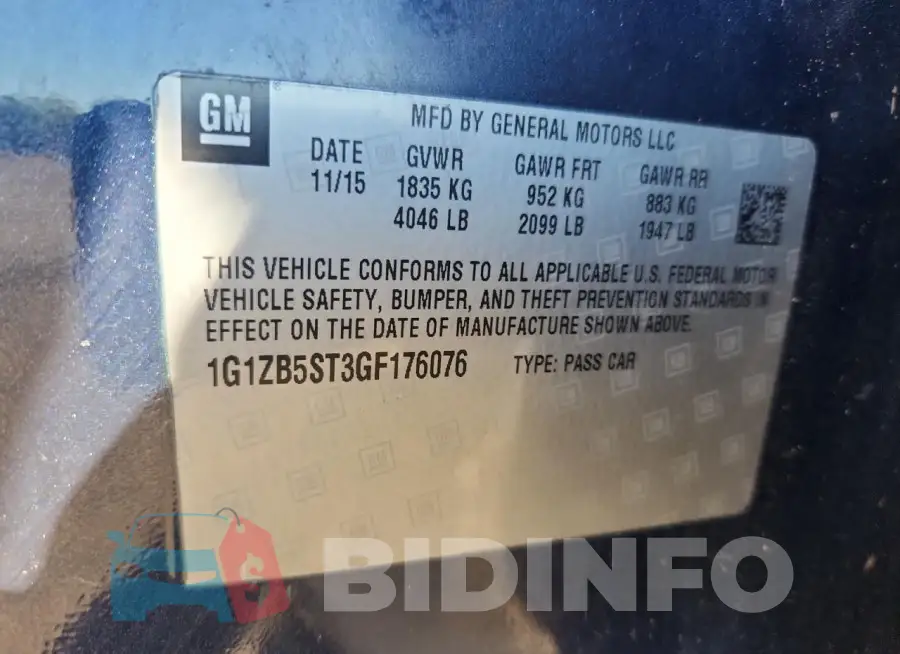 1G1ZB5ST3GF176076 Photo# 12