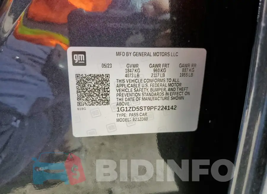 1G1ZD5ST9PF224142 Photo# 13
