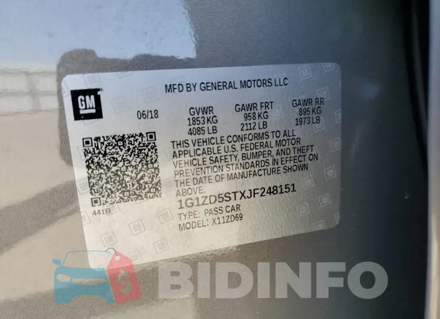 1G1ZD5STXJF248151 Photo# 12