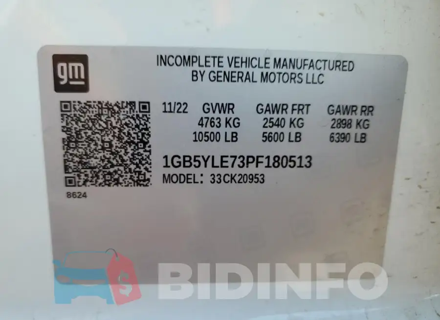 1GB5YLE73PF180513 Photo# 12