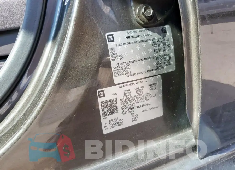 1GC4YRE71LF100422 Photo# 12