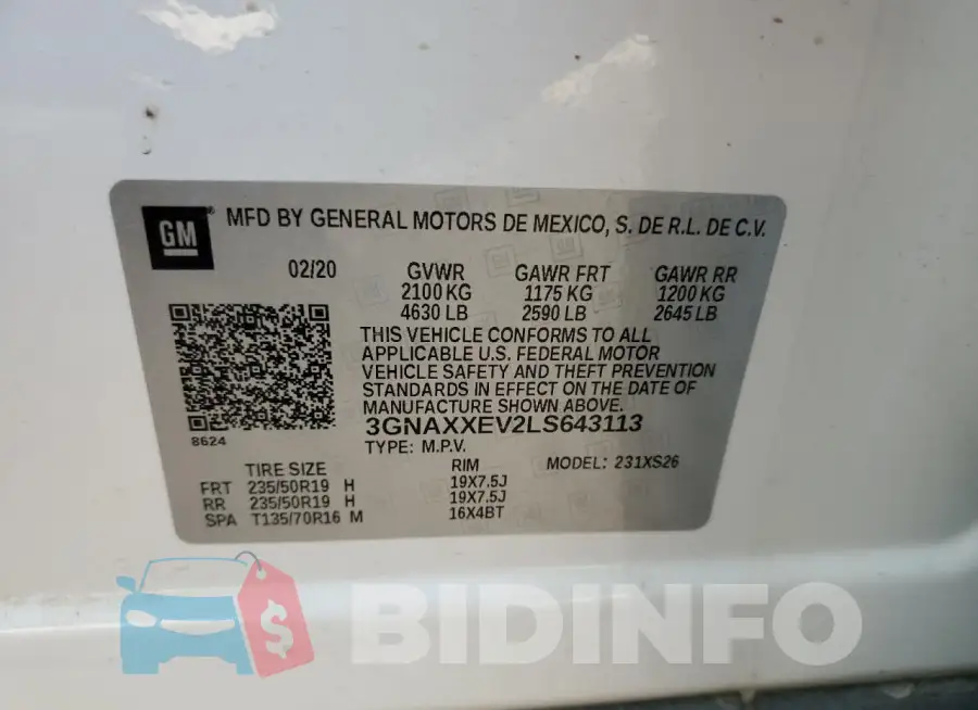 3GNAXXEV2LS643113 Photo# 13