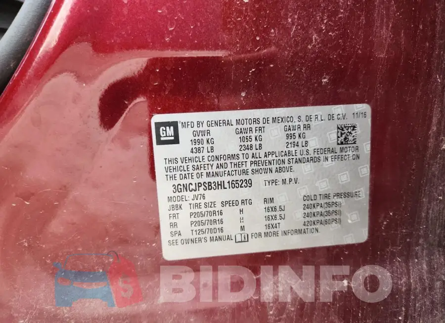 3GNCJPSB3HL165239 Photo# 14