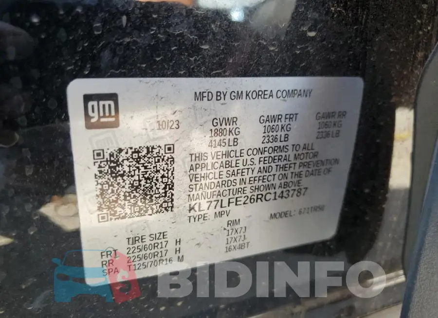KL77LFE26RC143787 Photo# 13