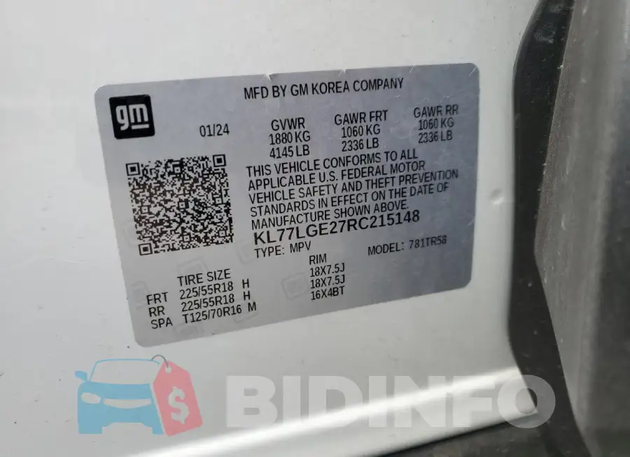 KL77LGE27RC215148 Photo# 13