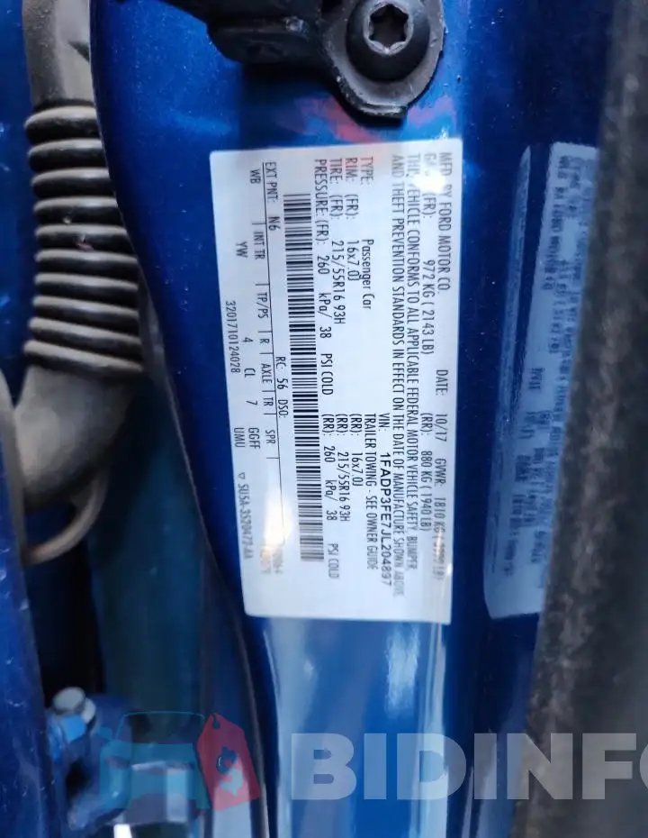 1FADP3FE7JL204897 Photo# 13