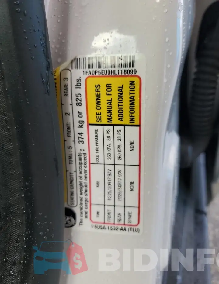 1FADP5EU0HL118099 Photo# 12
