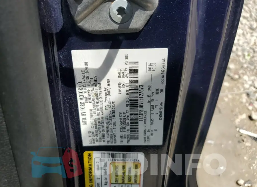 1FATP8UH9L5127673 Photo# 12