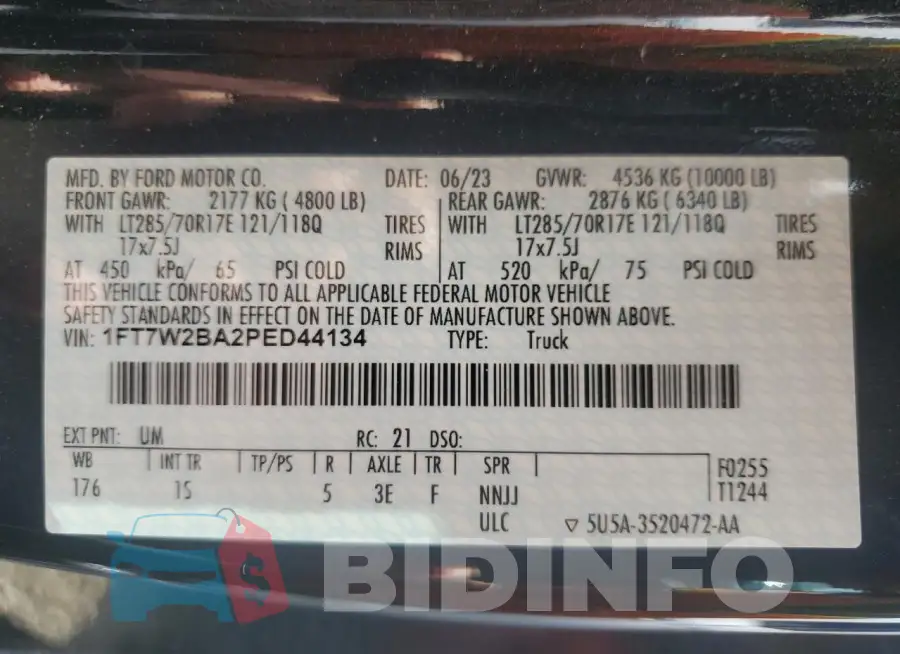 1FT7W2BA2PED44134 Photo# 12