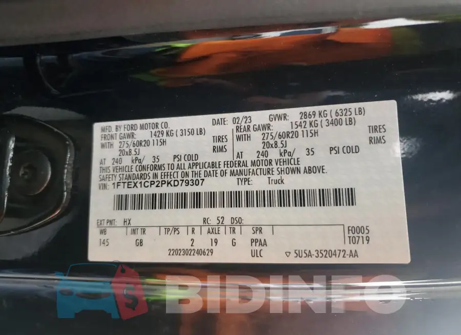 1FTEX1CP2PKD79307 Photo# 12